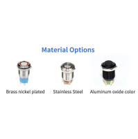 22MM Push Bottom - Led Switch - 15CM WIRE - Momentary - WK-PBS22Y - AZLED
